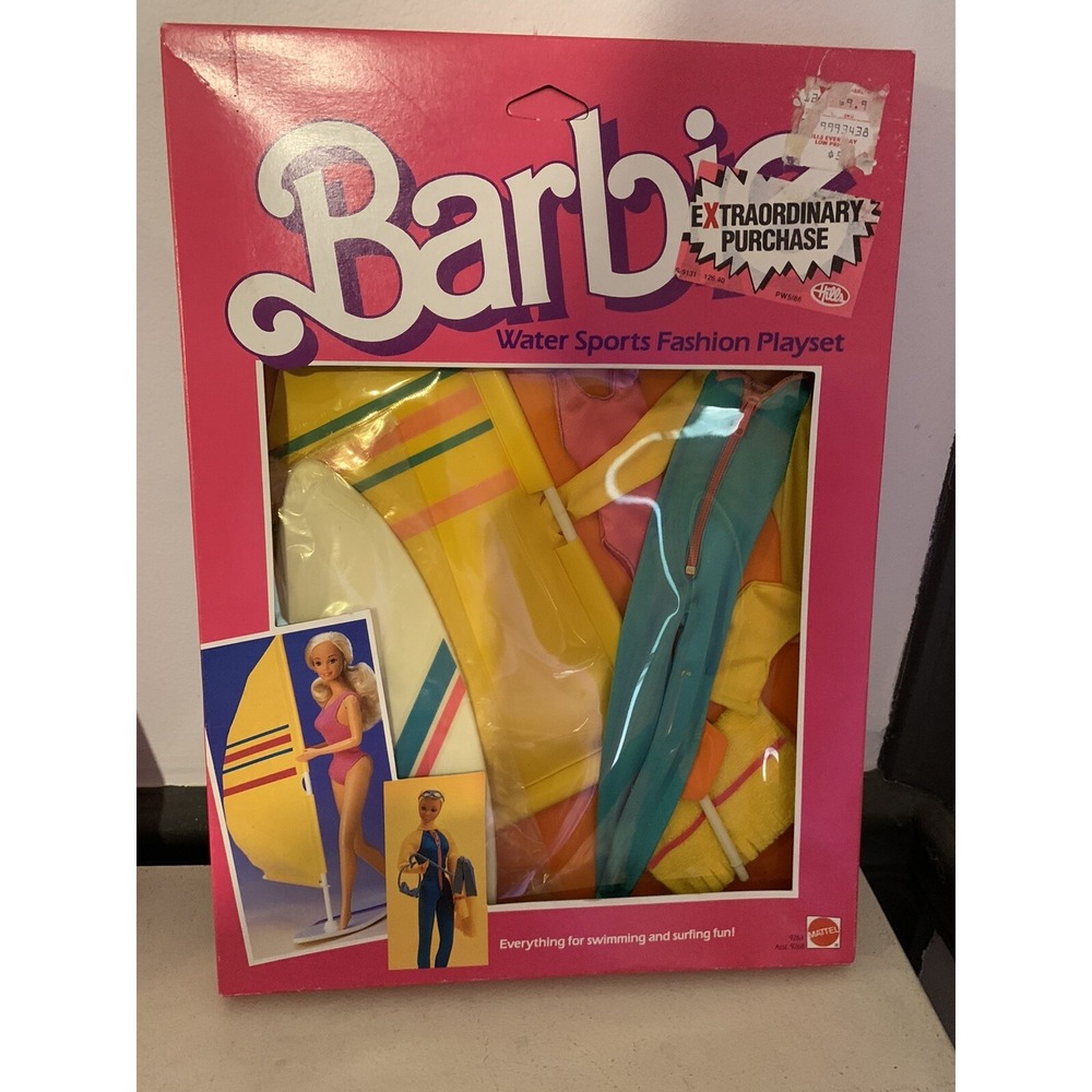 Vintage ©1984 Mattel Barbie Water Sports Fashion‎ Playset  #9263 - NEW In Box